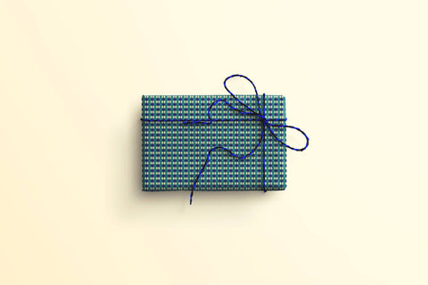 Green & Blue Gift Wrapper