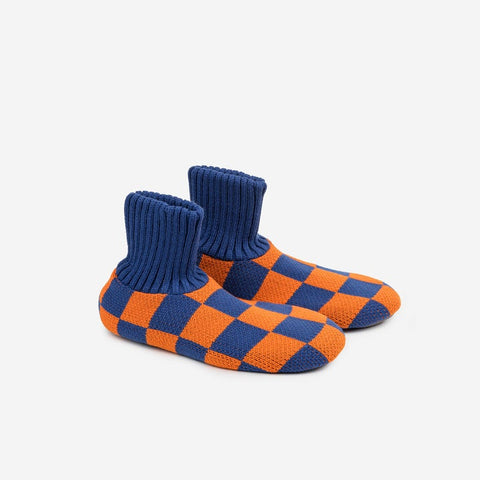 Checkerboard Sock Slippers