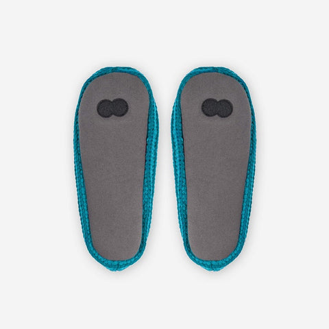 Marble Pommed Ribbed Slippers Pink