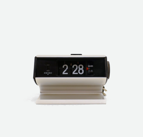White Seiko Flip Clock