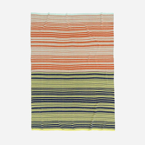 Retro Chenille Throw Flame Jade