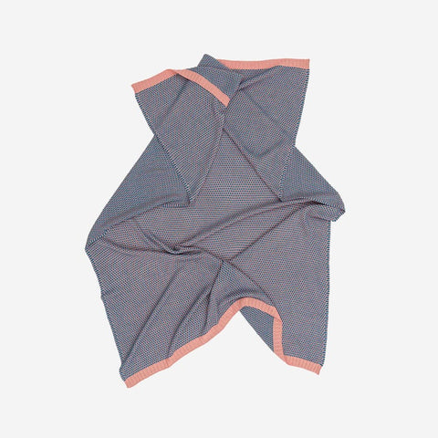 Pebbles Throw Coral Teal