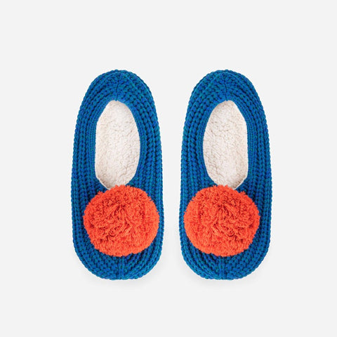 Pommed Rib Slippers Teal