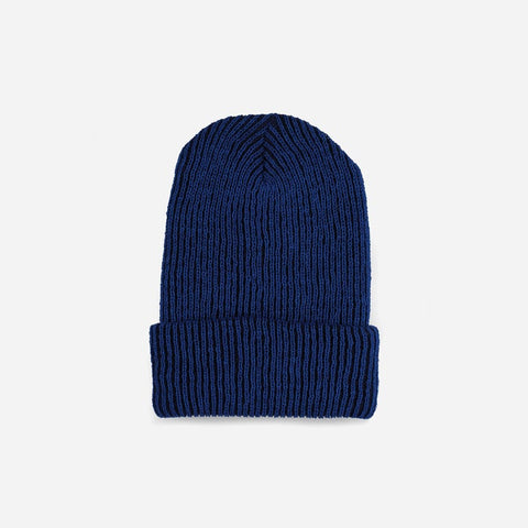 Ribbed Beanie Navy Blue