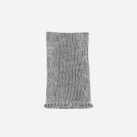 Simple Rib Snood Black and White