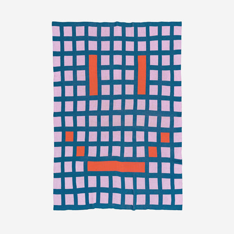 Pixel Smile Teal Lilac