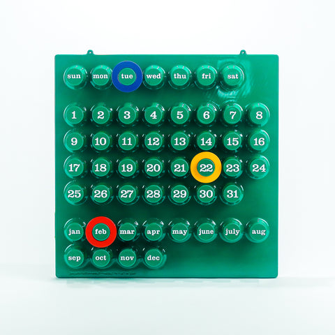 Green Perpetual Calendar