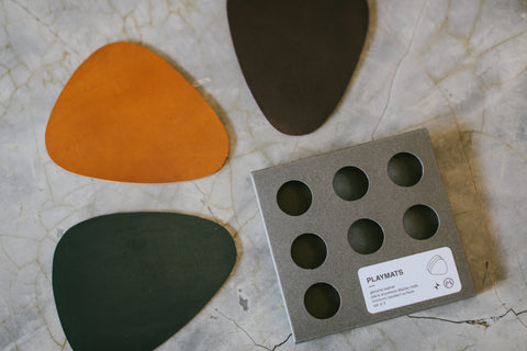 Marquina x MCM Triangular Coasters