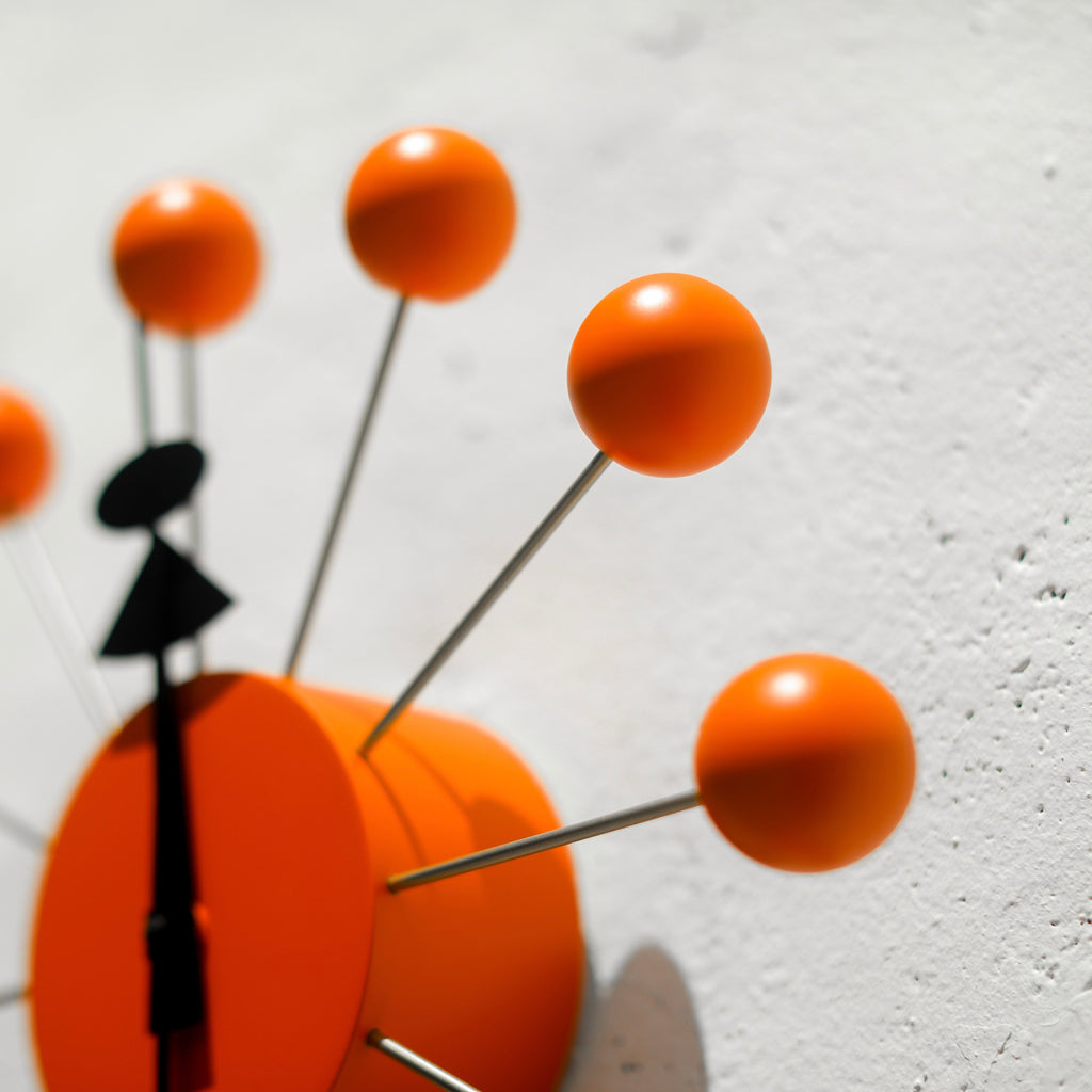 Orange Ball Clock – Objet Manila