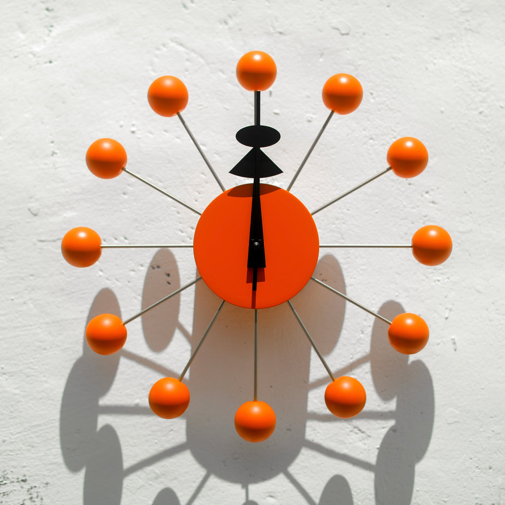 Orange Ball Clock – Objet Manila