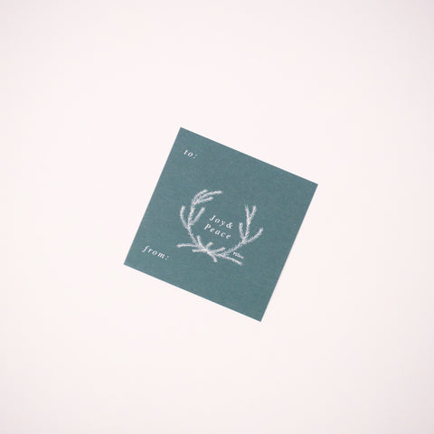 Green Joy & Peace Holiday Card