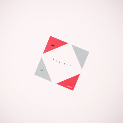 Red & Green Corner Holiday Card