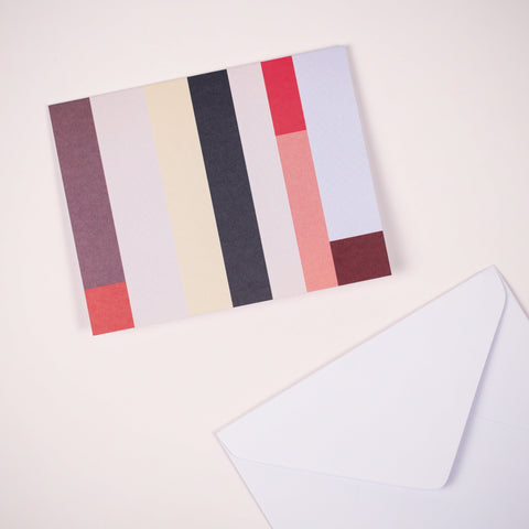 Multicolored Light blue Notecard