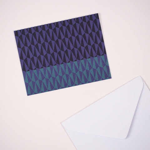 Purple & Black Notecard