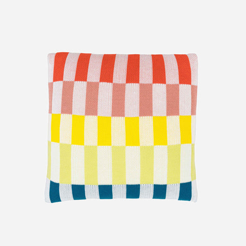 Albers Checkerboard Rainbow Pillowcase