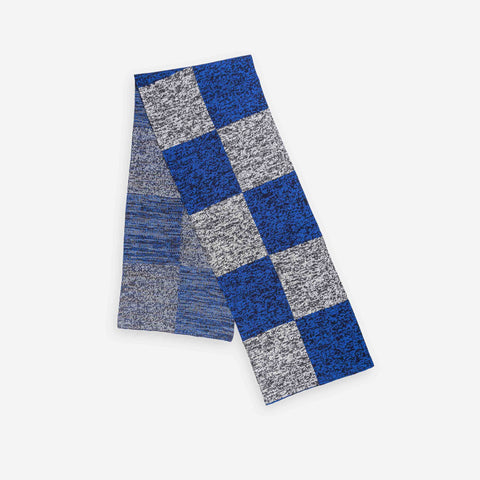 Checkerboard Static Scarf Black & White