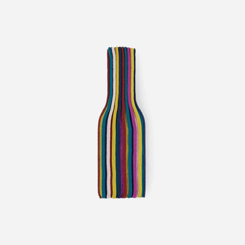 Rib Knit Bottle Sleeve Multicolor Purple