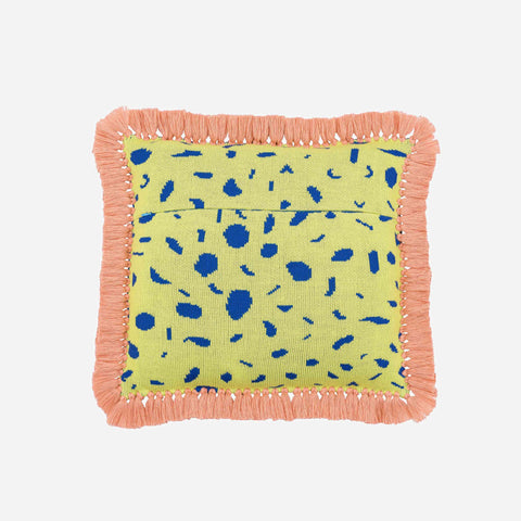 Terrazzo Fringe Cobalt Pillowcase