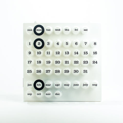 White Perpetual Calendar