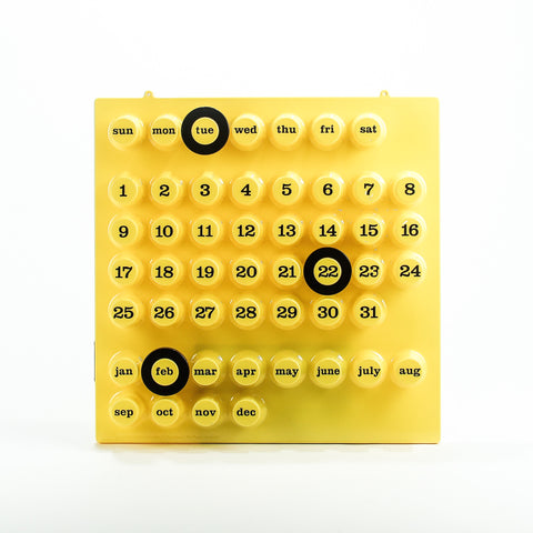 Yellow Perpetual Calendar