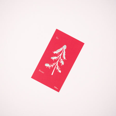 White Christmas Tree Holiday Card