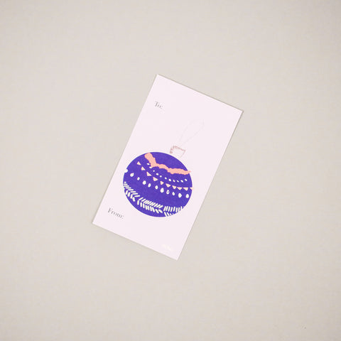 Purple Ornament Holiday Card