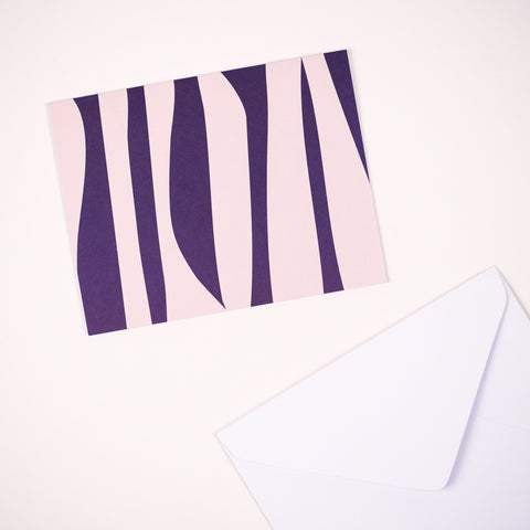 Abstract Purple Notecard