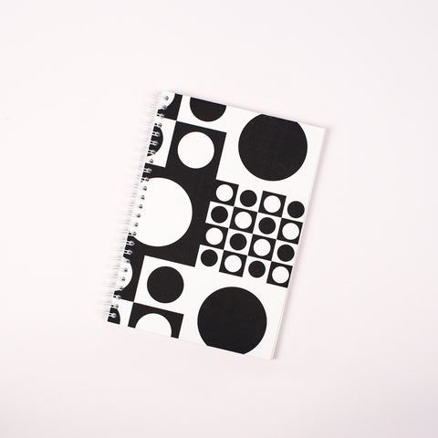 Black Circles Letterpress Notebook