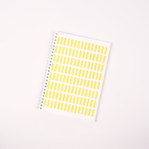 Yellow Letterpress Notebook