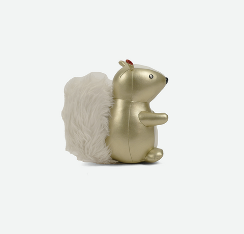 Gold Squirrel Bookend